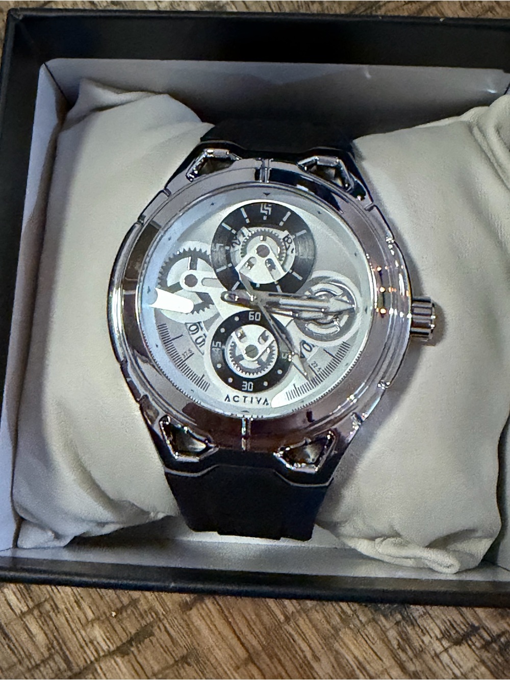NEW Activa Drift X Invicta ACW9349-007 Silver Black 44mm NIB - Picture 6 of 7